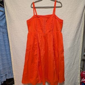 Vibrant Orange Sundress by Torrid, Size 2